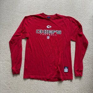 Chiefs football jersey long sleeve t-shirt mens large